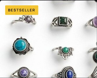 Silver Gemstone Ring